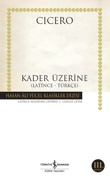 Kader Üzerine – (Latince-Türkçe) - Hasan Ali Yücel Klasikleri