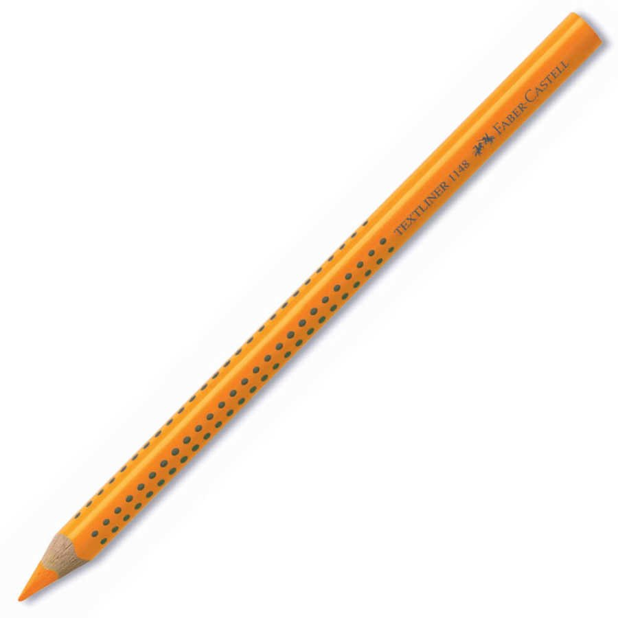 Faber-Castell Textliner 1148 Ahşap Gövde Fosforlu Kalem Turuncu