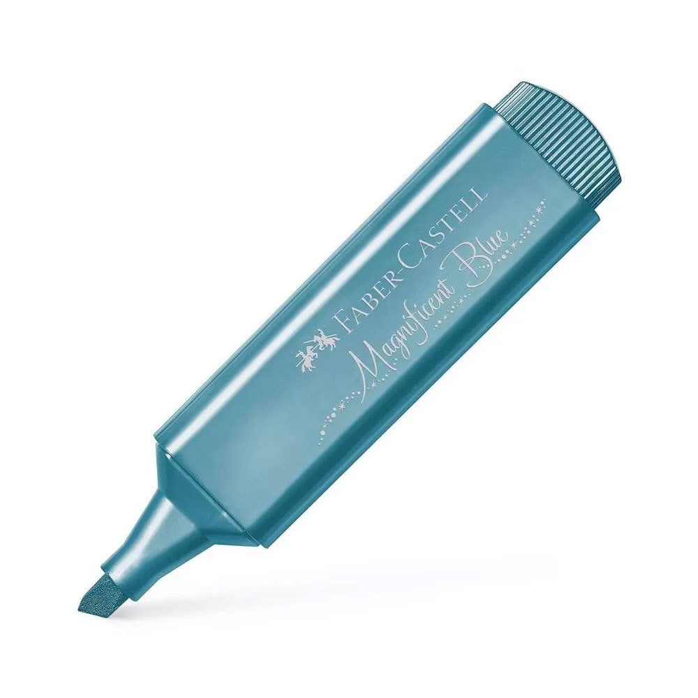 Faber-Castell Fosforlu Kalem Textliner 46 Metalik Mavi