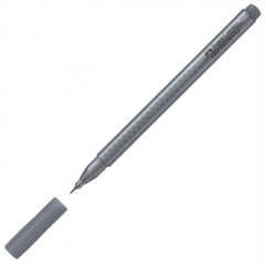 Faber-Castell Grip Finepen 0.4 mm Gri