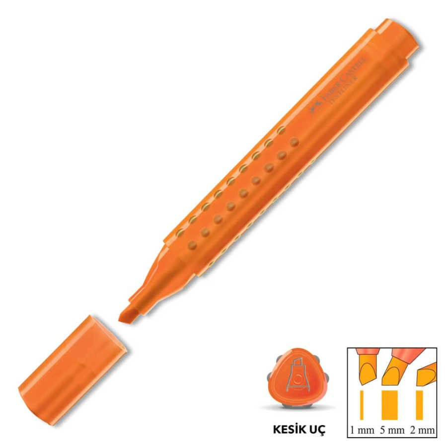 Faber-Castell Grip Textliner Fosforlu Kalem Turuncu