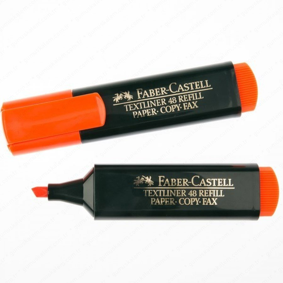 Faber-Castell Textliner 1548 Refill Fosforlu Kalem Turuncu