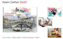 Mcolor 35x50 Spiralli Resim Defteri 15yp