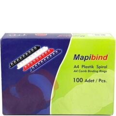 Mapibind Plastik Spiral 32 mm Siyah 45'li Paket
