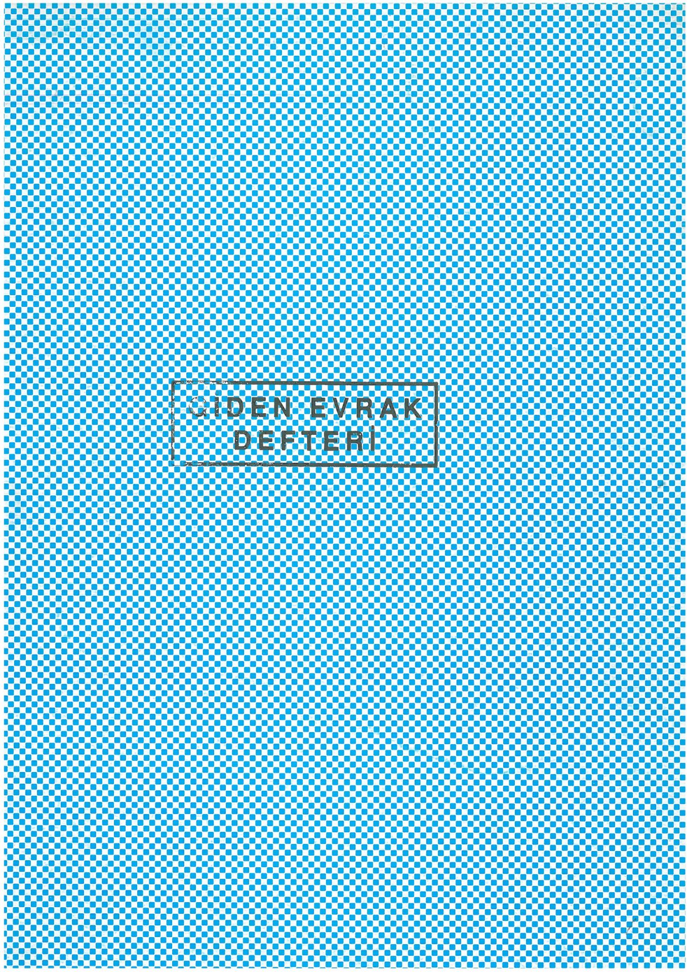 Giden Evrak Defteri 36 Yaprak