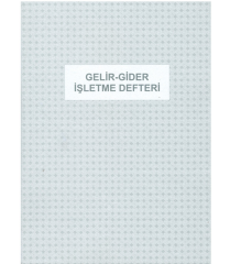 Dilman Gelir - Gider İşletme Defteri 48 Yaprak Numaralı