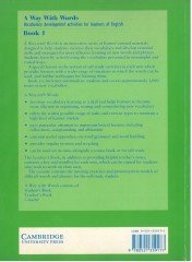 A Way With Words Book 1: Vocabulary Development Activities for Learners of English (Baskı Yılı 1990)