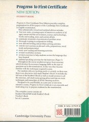 Progress to First Certificate Student s book New Edition ( Baskı Yılı : 1992 )