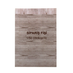 Dilman 1/50 Sipariş Fişi Otokopili 2 Nüsha