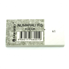Numaralı Fiş Küçük
