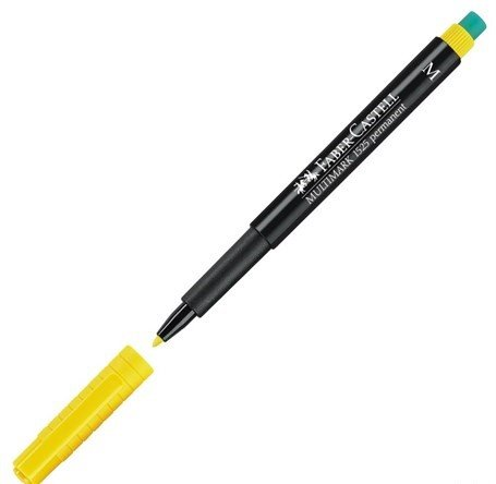 Faber-Castell Multimark 1525 Permanent Kalem Sarı ( M )