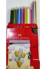 Faber Castell Boya Kalemi 15 + 3 Metalik Hediye