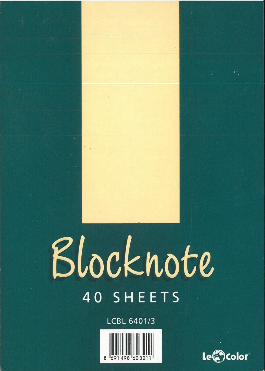Le Color A5 40 Yaprak Düz Bloknot