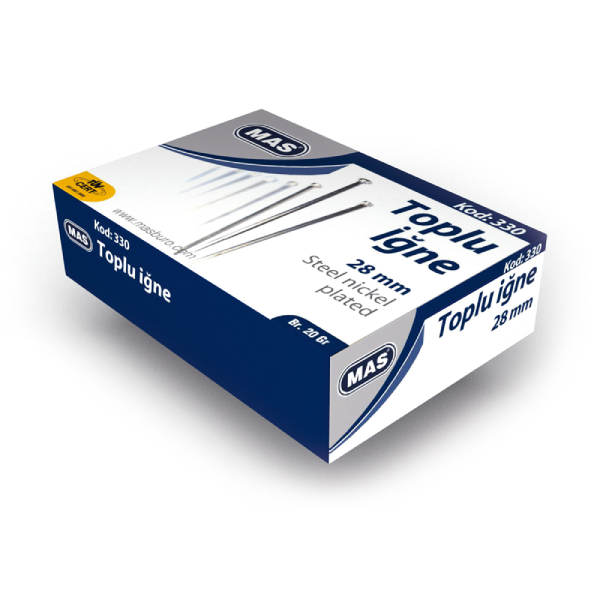 Mas 330 Toplu İğne 20 Gr (Nikelli) 28mm