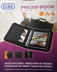 Elba Press Book Portable A4 A Full Range Of Portfolio Siyah