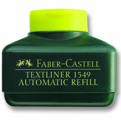 Faber-Castell Textliner 1549 Otomatik Refil Fosforlu Kalem Mürekkebi 30ml Sarı