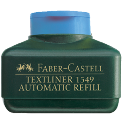 Faber-Castell Textliner 1549 Otomatik Refil Fosforlu Kalem Mürekkebi 30ml Mavi