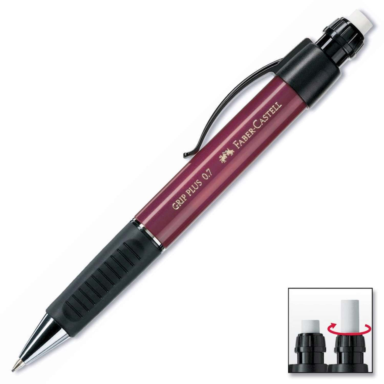 Faber-Castell Grip Plus 1307 Versatil Kurşun Kalem 0.7 mm Kırmızı