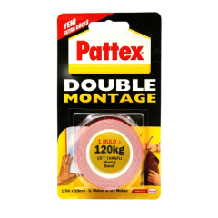 Pattex Double Montage Bandı Extra Güçlü Çift Taraflı Montaj Bandı