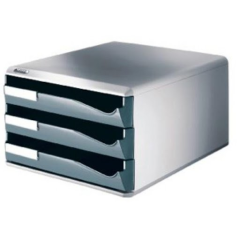 Leitz Evrak Rafi 3 Çekmeceli Siyah 5282