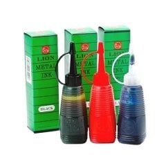 Metal Otomatik Numaratör Mürekkebi Lion LMN-1 Siyah