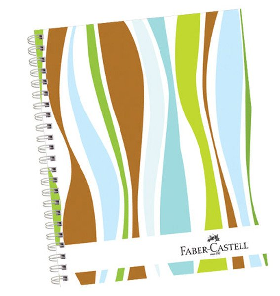 Faber-Castell Spiralli Sert Kapak A4 120 Yaprak 3+1 Dalgalar Defter