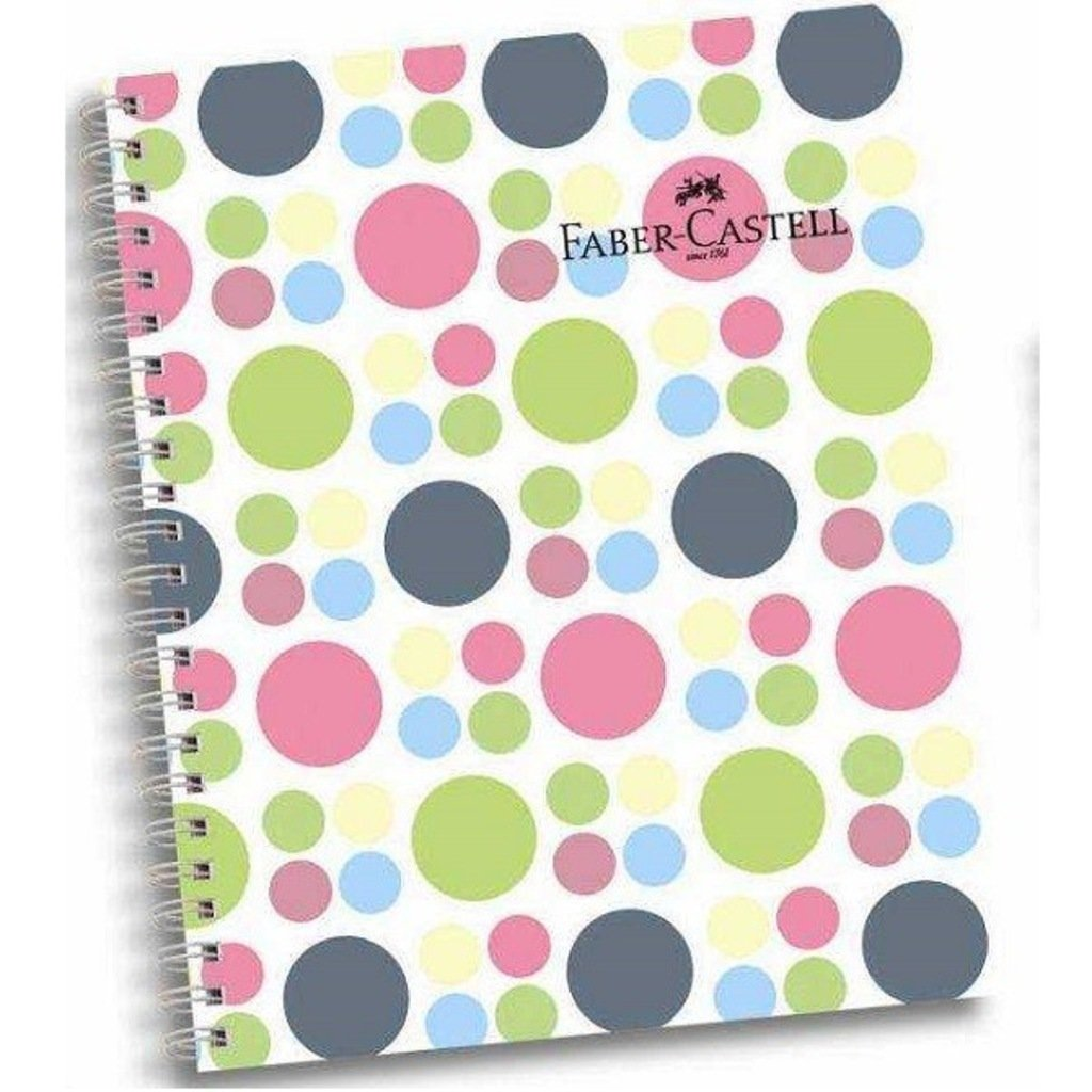 Faber-Castell Spiralli Sert Kapak A4 120 Yaprak 3+1 Puantiye Defter