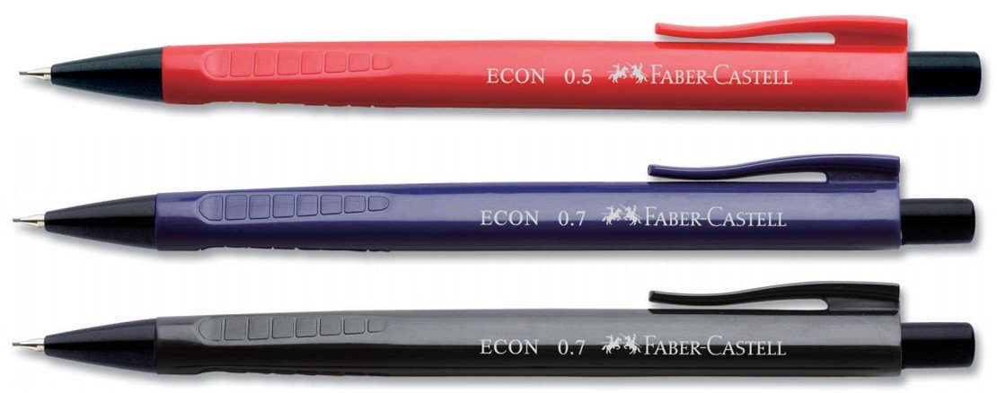 Faber-Castell Econ 1351 Mekanik Kurşun Kalem 0.7mm Koyu Renkler
