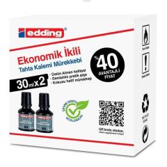 Edding Bt 30 Mürekkep 30ml Siyah 2Li Paket
