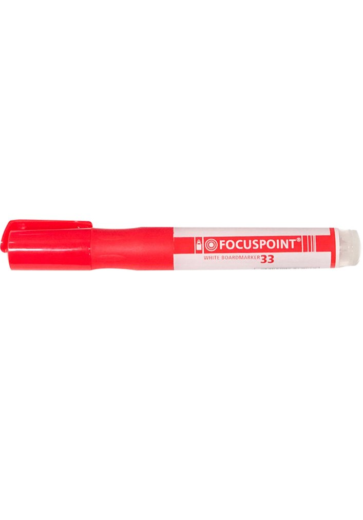 Focuspoint 33 Beyaz Tahta Kalemi Kartuşlu Kırmızı