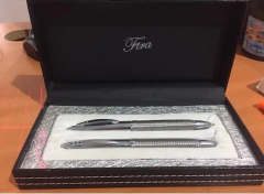 Dones Ftra 355 Çiftli Hediyelik Kalem Seti Dolma Kalem + Tükenmez Kalem Lüks Kutu