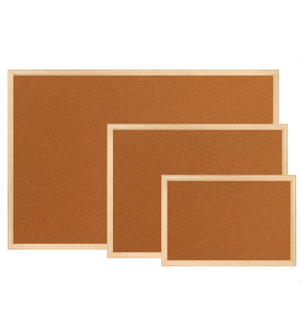 Mantar Pano Ahşap Çerçeveli Duvara Monte 60 x 90 cm