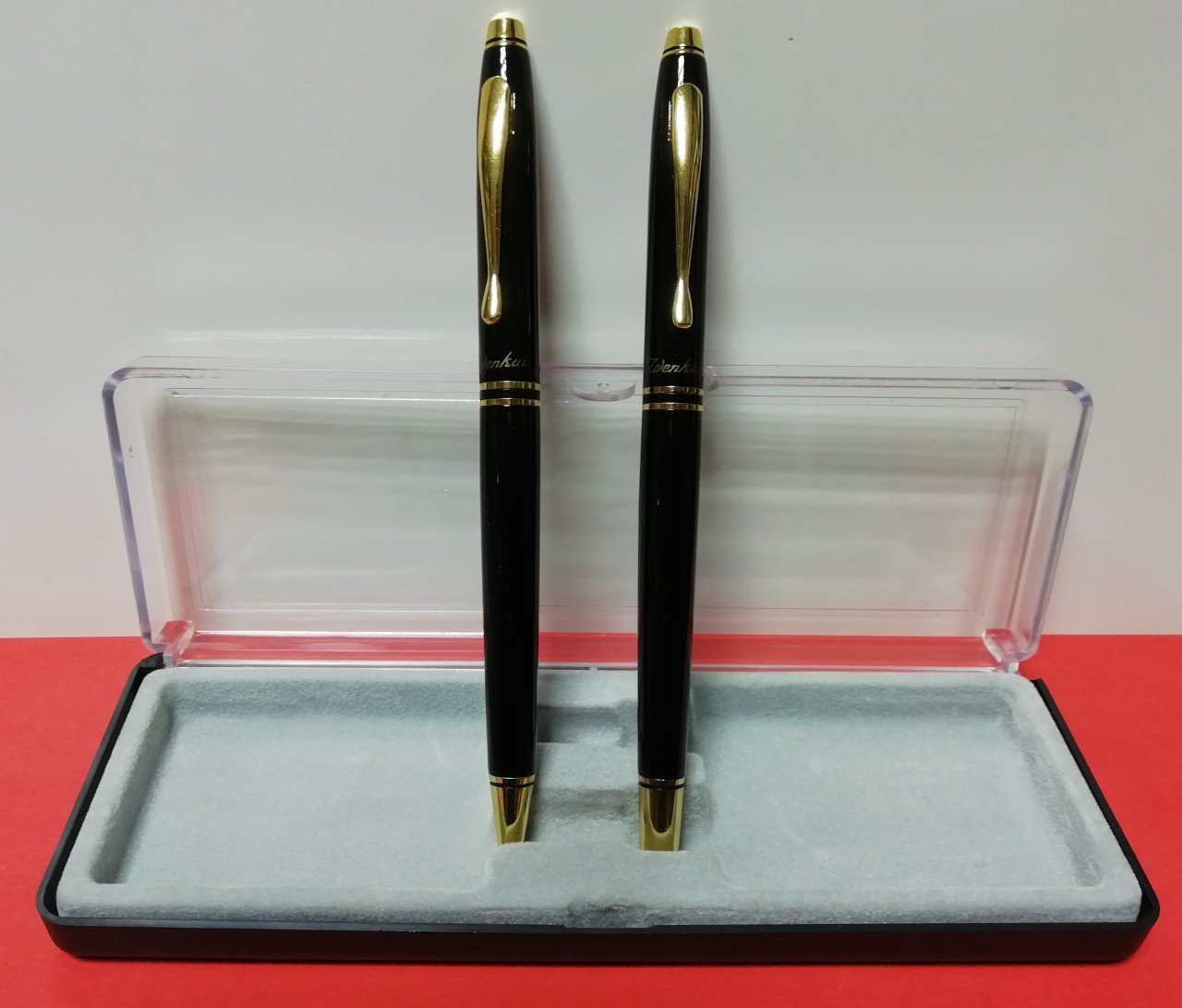 Dolma Kalem + Tükenmez Kalem Siyah - Bordo