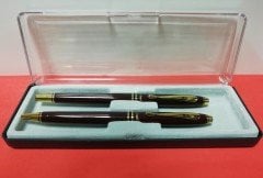 Dolma Kalem + Tükenmez Kalem Siyah - Bordo