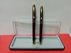 Dolma Kalem + Tükenmez Kalem Siyah - Bordo