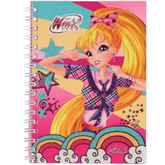 Gıpta Winx A4 80 Yaprak Çizgili Plastik Kapak Spiralli Defter