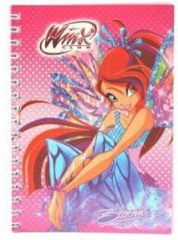 Gıpta Winx A4 80 Yaprak Kareli Plastik Kapak Spiralli Defter