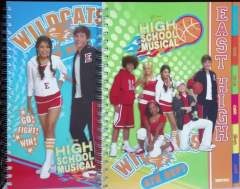 Gıpta Disney High School Müzikal Spiralli 6 Seperatörlü Plastik Kapak 150 Yaprak 5+1 Defter