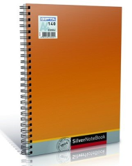 Gıpta Silver Spiralli Sert Kapak A4 140 Yaprak Kareli Defter