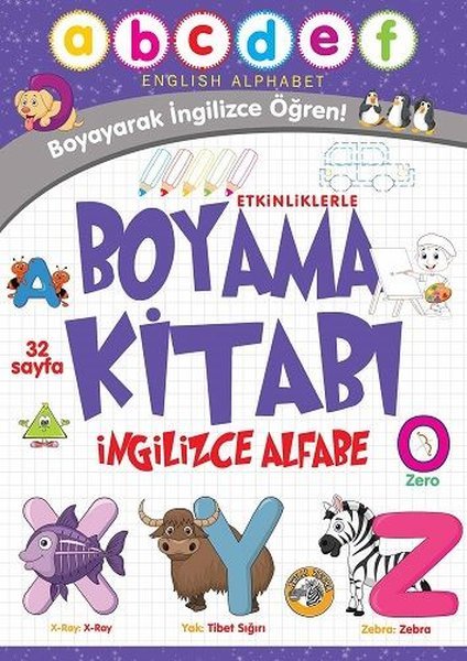 Alfabe - Etkinliklerle Boyama Kitabı İngilizce