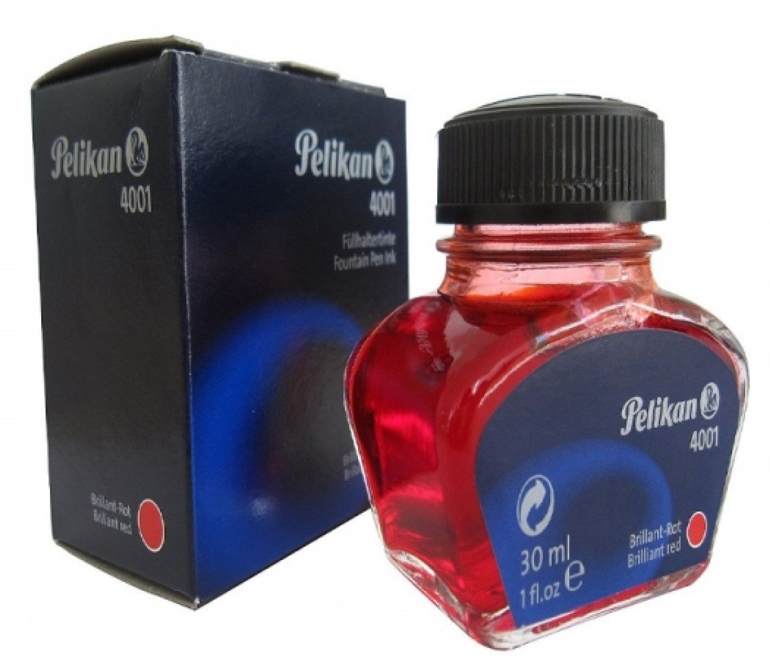 Pelikan 4001 Yazı Mürekkebi Kırmızı 30 ml