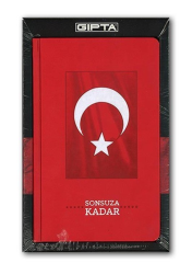 Gıpta Sonsuza Kadar İplik Dikişli Deri Kapak 120 Yaprak Çizgili Defter