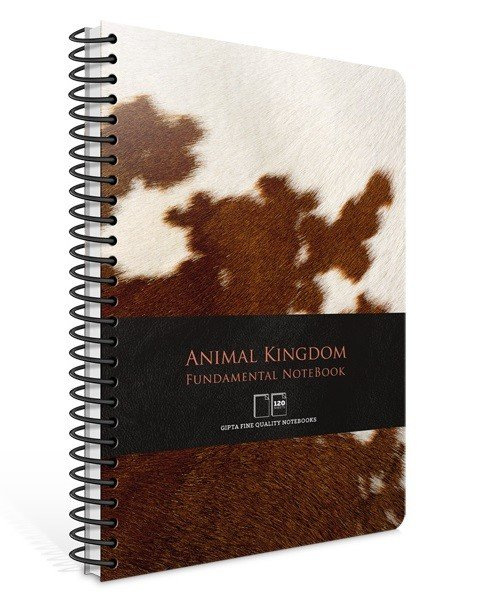 Gıpta Animal Kingdom Spiralli Sert Kapak 120 Yaprak Kareli Defter