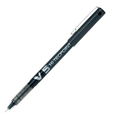Pilot V5 Hi-Tecpoint İğne Uçlu Kalem 0.5 mm Siyah