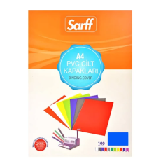 Sarff Cilt Kapağı Pvc Opak A4 Mavi