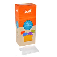 Sarff Yatay Sert Plastik Kart Koruyucu Şeffaf