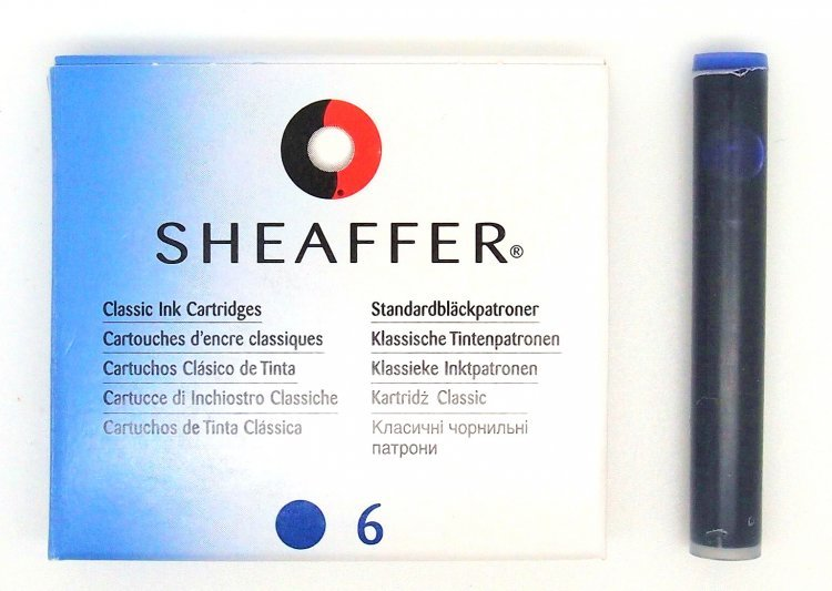 Sheaffer Dolma Kalem Kartuşu Mavi 6'lı