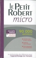 Le Petit Robert Micro Dictionnaire D'apprentissage De La Langue Francaise