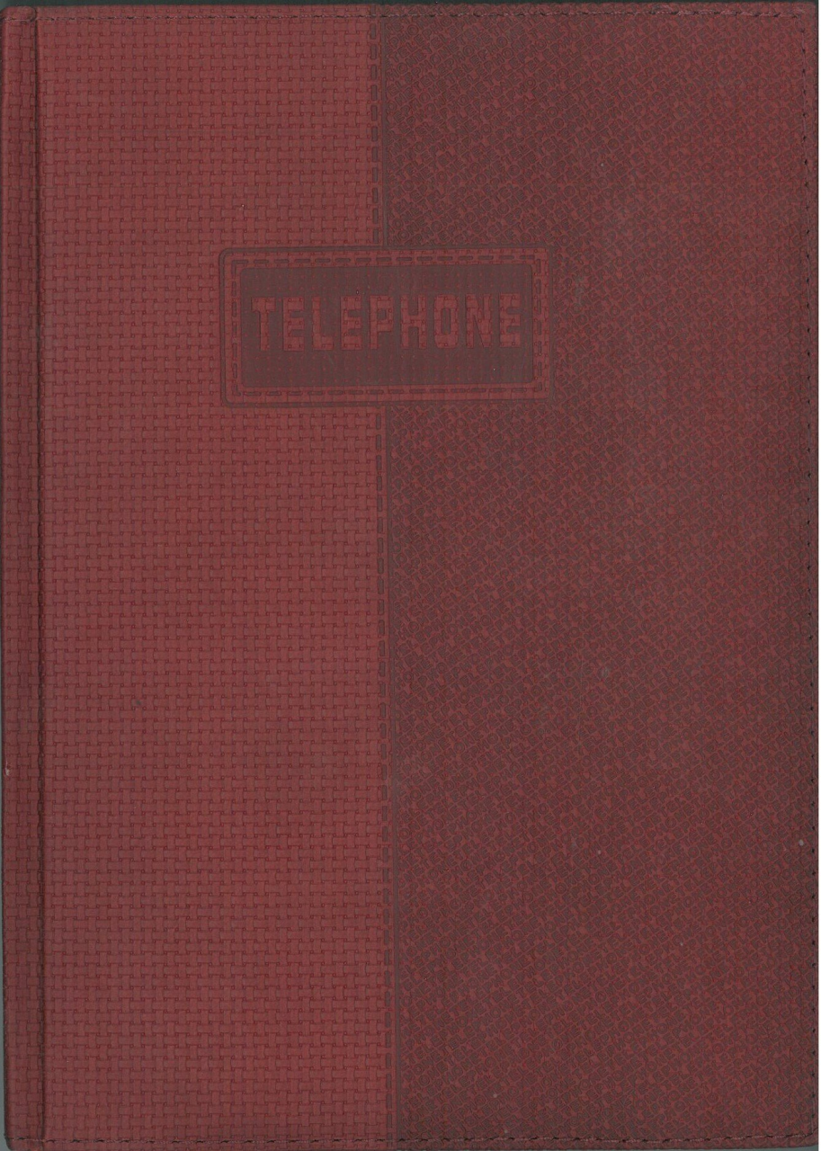 Lizy Fhrist Deri Kapak Telefon Defteri Bordo