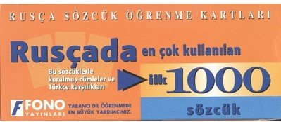Rusçada En Çok Kullanılan İlk 1000 Sözcük Kartları - Kutulu